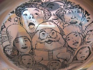 Norman Rockwell 1972 Christmas Plate THE CAROLERS Sterling Silver 4