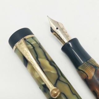 Parker Duofold Jr.  Fountain Pen With 14k Fine Nib - Restored