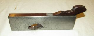 Antique Metal Rebate Plane With Wooden Infills Woodworking Tool Moseley Cutter