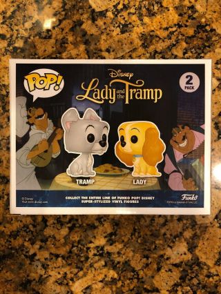 Funko Pop Disney Lady And The Tramp 2 - pack Hot Topic Exclusive NIB 3