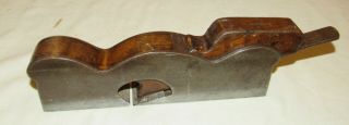Old infill shoulder plane old woodworking tool rabbet plane Thackeray Cutter 2