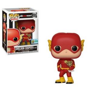 Sdcc 2019 Funko Pop Big Bang Theory Sheldon As The Flash Official Sticker