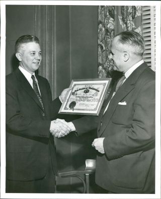 1958 Press Photo Business Donald W Nyrop Earl President Northwest Orient 8x10