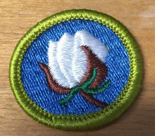 Boy Scouts Cotton Farming Merit Badge Type G