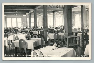 High Hampton Inn Cashiers North Carolina Rppc Dining Room Interior Photo—cline