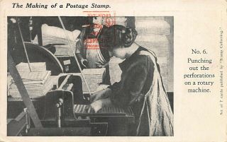 The Pageant Of Postage Stamps Waterlow & Sons Making Stamps " Neopost Machine " Pc