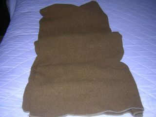 Pure Wool U.  S.  Army Blanket Army Green 72 By 55