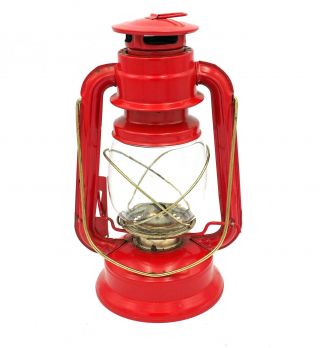 Estate Find Red V&o No.  30 Kerosene Oil 11 " Barn Lantern Glass Globe