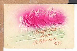 Embossed Greetings From Jefferson Ny