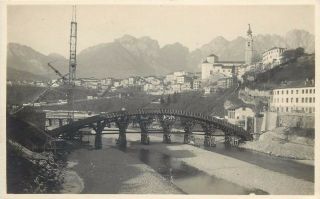 Italia Belluno Foto A.  Breveglieri Bridge Italy Photo Postcard Ponte
