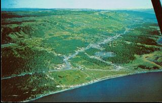Homer,  Alaska Aerial View 1970 Kachemak Bay Postcard