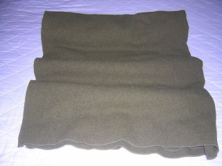 Pure Wool U.  S.  Army Blanket 62 By 80