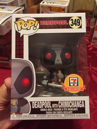 Funko Pop Marvel 349 7 - 11 Deadpool With Chimichanga Mib