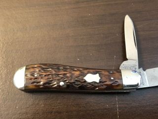 Vintage Winchester USA 2956 Jigged Bone 2 Blade Jack Knife 5