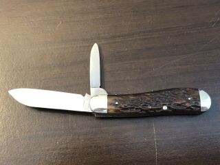 Vintage Winchester USA 2956 Jigged Bone 2 Blade Jack Knife 7