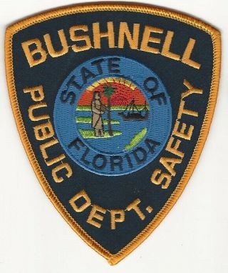 Bushnell Police State Florida Fl Defunct Department Patch