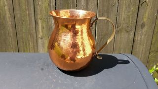 Hammered Copper & Brass Pitcher A Teleflora Gift " India "