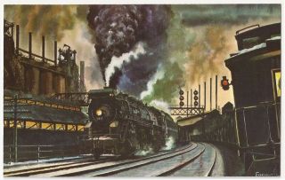 The Pittsburgh & Lake Erie Railroad Co York Central By H.  Fogg Postcard 650