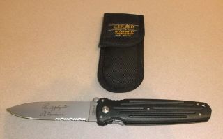 Gerber Combat Folder Applegate Fairbairn Combo Blade Knife 1st Production