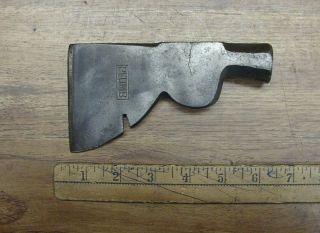 Old Tools,  Vintage Plumb Carpenters Hatchet,  1lb.  3.  6 Oz. ,  5 - 3/8 " Head,  2 Cracks