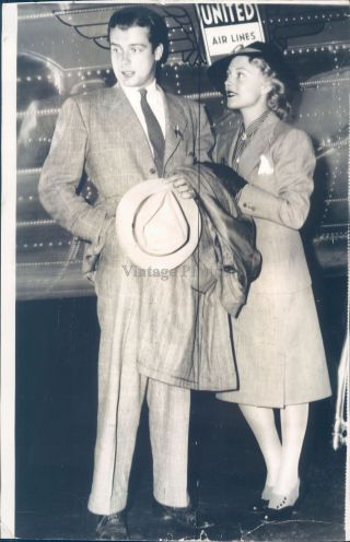 1940 Press Photo Actress Ww2 Era Virginia Field Celebrity Richard Greene 8x10