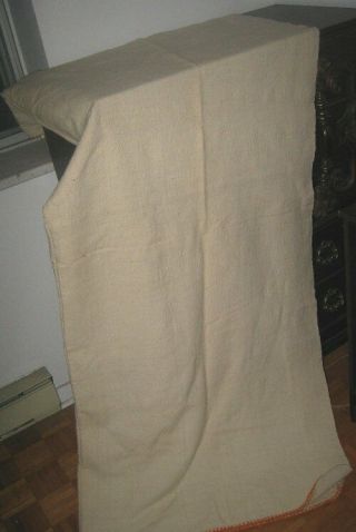 (05) Vint.  Circa - Homespun Blanket,  100 Cotton/wool Two Panels