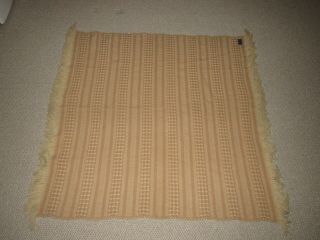 Pendleton Brown Pure Virgin Wool Blanket Throw Size 60 