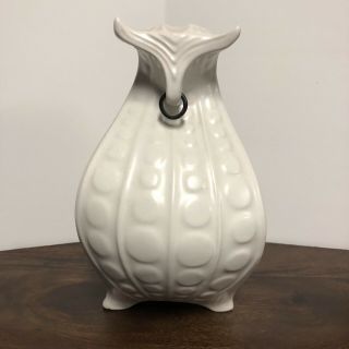 Jonathan Adler Retro Mid Century White Ceramic Pottery Bull Contemporary 5
