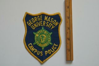 Va: Old George Mason University Campus Police Patch - Uniform Take Off
