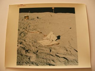 Apollo 16 Lunar Surface Eva Alsep Red Serial " A Kodak Paper " 8x10 Nasa Photo`