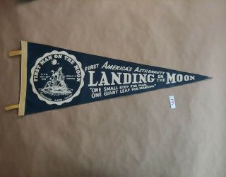 Apollo 11 First Moon Landing Felt Pennant 1969 50th Anniversary Nasa 3