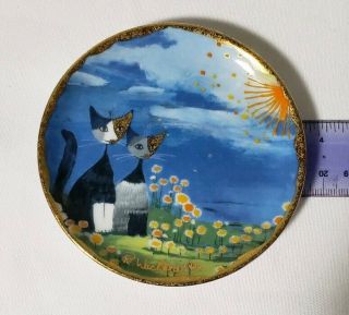 Goebel Mini Plate - Cats Rosina Wachtmeister / Bella Giornetta / Rare