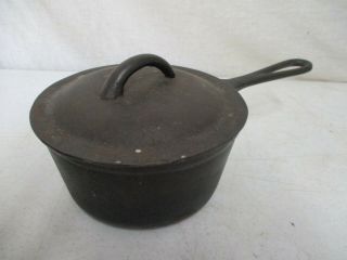 Antique Cast Iron Pot With Lid " 3 4 " Measures 5 " Ht X 7 " Deep Cast Iron Pot