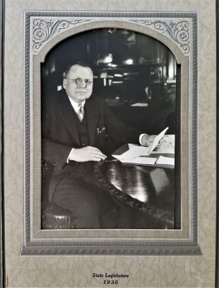 1935 antique WILSON G SARIG PHOTO lenhartsville pa Speaker of the House Democrat 2