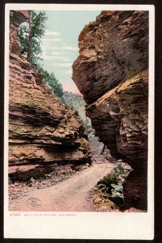 C1906 Williams Canyon Colorado Landscape Mountain Postcard