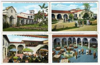 Agua Caliente Tijuana 4 Postcards 1920 