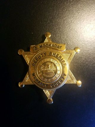 Deputy Sheriff Mcnairy County Tennessee Police Badge G.  Hockaday With Case
