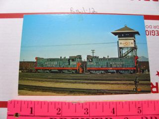 Postcard Train Rr La Ca Southern Pacific 2146 2148 Past Santa Fe Tower Depot Sp