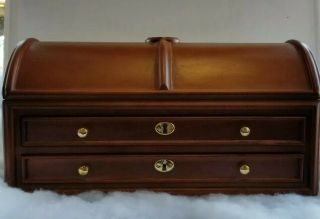 Danbury State Parks Quarters Treasure Chest Dome Top Case Only Empty No Key