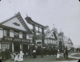 1905,  Japan Bazaar,  Lewis & Clark Exposition,  Portland,  Magic Lantern Slide