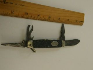 Rare 1914 Walden York Knife Co.  Hammer Brand Buffalo Bill Scout Knife