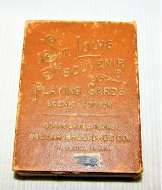 1904 St.  Louis Worlds Fair - - Souvenir Deck Of Playing Cards