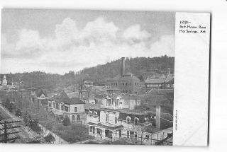 Hot Springs Arkansas Ar Postcard 1901 - 1907 Bath House Row