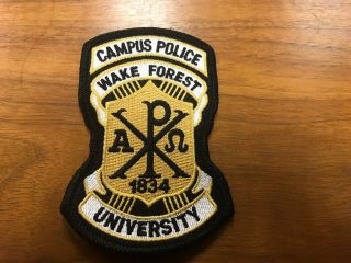 Wake Forest University Nc North Carolina Campus Police Patch -