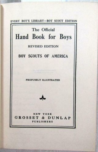 1914 BOY SCOUTS of AMERICA – “Handbook for Boys” – Scoutcraft,  First Aid,  etc. 5