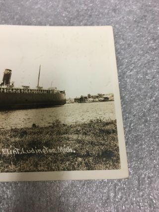 RPPC - Real Photo Postcard City Of Flint,  Ludineton Michigan BOAT - 1944 4
