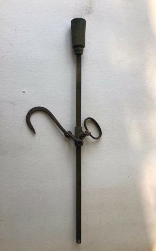 Antique Russian Steelyard Vintage Balance Scale Hook Rare Factory Stamp