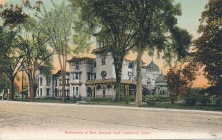 Hartford Ct – Mrs.  Samuel Colt Residence - Udb (pre 1908)
