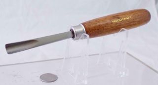 Vintage Woodcraft Stubby Carving Tool Chisel 9 Sweep 3/8 " Cut 6.  25 " Long