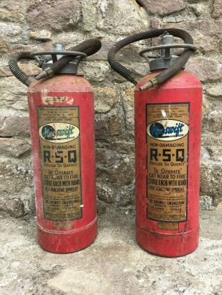 Vintage Ww2 Era Fire Extinguishers